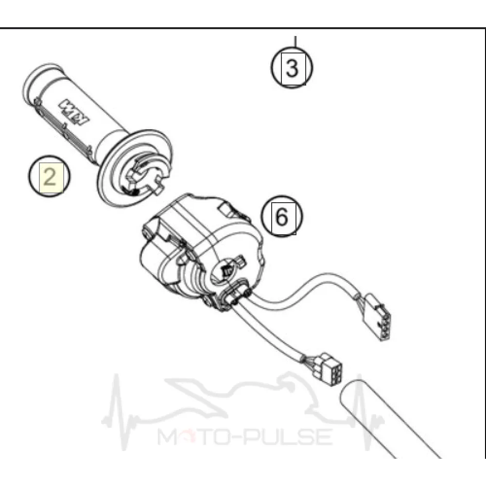 Ручка газа E-gas KTM 690 SMC 76502110000